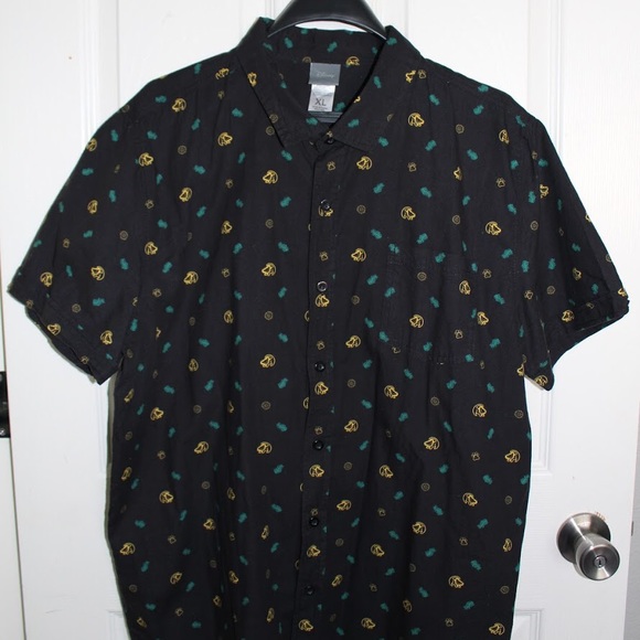 lion king button up shirt